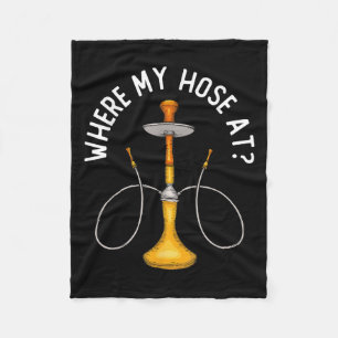 Waar mijn huis bij Funny Hookah roken Shisha rook Fleece Deken
