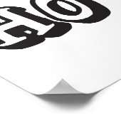 Waar mijn huis is - Grappige Kerstman Poster (Hoek)