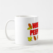 Waar mijn kijkers bij Grappig blad Peeping Koffiemok (Links)