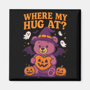 Waar mijn knuffel bij Schattigee Halloween teddybe Magneet
