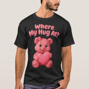 Waar mijn knuffel bij Schattigee teddybeer het har T-shirt