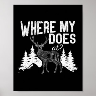 Waar mijn moeder doet bij Funny Deer Hunting Seaso Poster