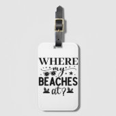 Waar mijn stranden    bagagelabel (Voorkant (verticaal))