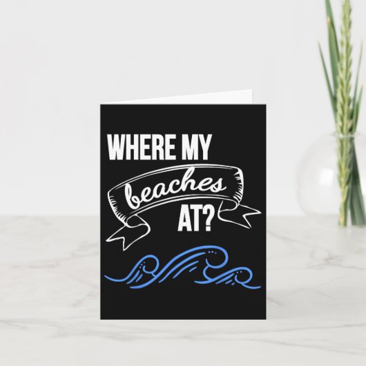 Waar mijn stranden bij Funny Beach Kaart (Voorkant)