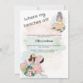 Waar mijn stranden liggen bij Bachelorette Party Kaart (Voorkant)