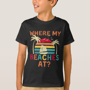 Waar mijn stranden op zomervakantie familie vriend t-shirt