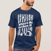 Waar mijn vogels bij, Tent Camping Graphic T-shirt (Voorkant)