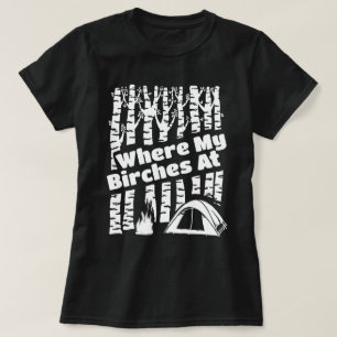 Waar mijn vogels bij, Tent Camping Graphic T-shirt