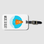 Waar moet je nu verder? Ruimteschip Astronaut Trav Bagagelabel (Voorkant (horizontaal))