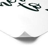 Waar naar Volgende | Minimale reistypografie Poster (Hoek)