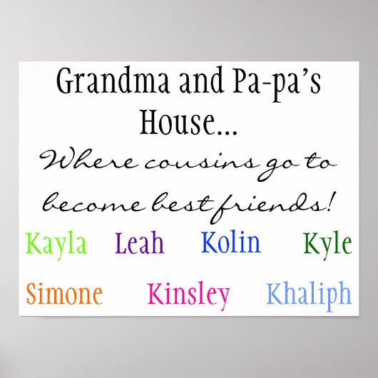 Waar neefjes beste vrienden worden. poster (Voorkant)