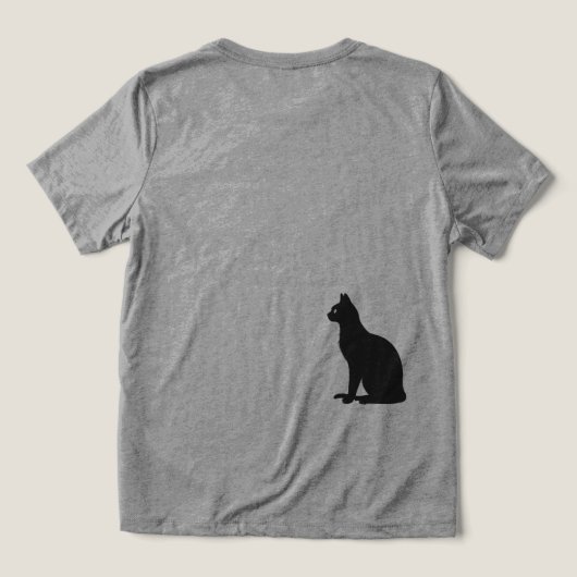 Waar nieuwsgierigheid het heelal ontmoet. Tri-Blend shirt (Design achterkant)