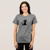 Waar nieuwsgierigheid het heelal ontmoet Tri-Blend shirt (Voorkant volledig)