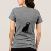 Waar nieuwsgierigheid het heelal ontmoet Tri-Blend shirt (Achterkant)