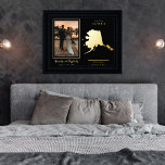 Waar onze reis begon met Alaska Weddenfoto Folie Afdrukken<br><div class="desc">'Waar onze reis begon' trouwkoppel met de staatskaart en het design van de foto's met beweegbaar hart naar de locatie van je bruiloft of een andere gedenkwaardige gelegenheid. Als u de hartlocatie wilt verplaatsen, klikt u op Personaliseren en vervolgens op Aanpassen en sleept u het hart naar de locatie van...</div>