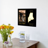 Waar onze reis begon met Maine Wedding Foto Folie Afdrukken (Laag (Keuken))