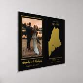 Waar onze reis begon met Maine Wedding Foto Folie Afdrukken (Laagn)