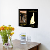 Waar onze reis begon met New Hampshire Wedding Pic Folie Afdrukken (Laag (Keuken))