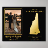 Waar onze reis begon met New Hampshire Wedding Pic Folie Afdrukken (Voorkant)