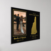 Waar onze reis begon met New Hampshire Wedding Pic Folie Afdrukken (Laagn)