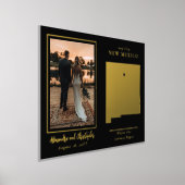 Waar onze reis begon met New Mexico Wedding Photo Folie Afdrukken (Laagn)