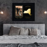 Waar onze reis begon met New York Wed Foto Folie Afdrukken<br><div class="desc">'Waar onze reis begon' trouwkoppel met de staatskaart en het design van de foto's met beweegbaar hart naar de locatie van je bruiloft of een andere gedenkwaardige gelegenheid. Als u de hartlocatie wilt verplaatsen, klikt u op Personaliseren en vervolgens op Aanpassen en sleept u het hart naar de locatie van...</div>