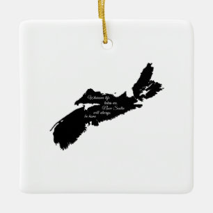 Waar ook - Nova Scotia zal altijd thuis zijn Keramisch Ornament