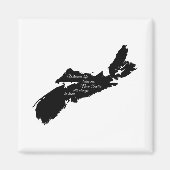 Waar ook - Nova Scotia zal altijd thuis zijn Magneet (Voorkant)