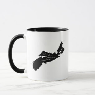 Waar ook - Nova Scotia zal altijd thuis zijn Mok