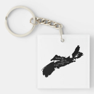 Waar ook - Nova Scotia zal altijd thuis zijn Sleutelhanger