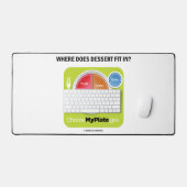 Waar past Dessert in? MyPlate Humor Bureaumat (Keyboard & Muis)