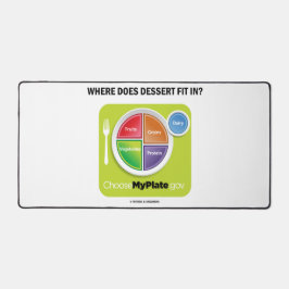 Waar past Dessert in? MyPlate Humor Bureaumat