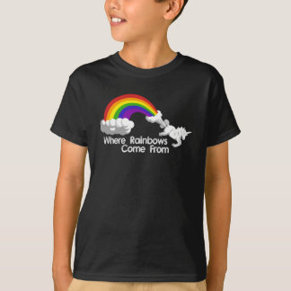 Waar regenbogen afkomstig zijn van t-shirts