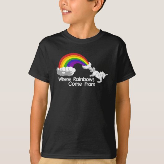 Waar regenbogen afkomstig zijn van t-shirts (Voorkant)