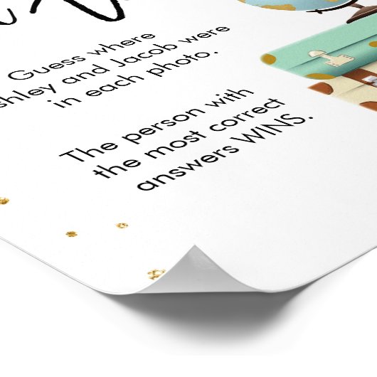 Waar reisden zij Vrijgezellenfeest-gebarentaal? Poster (Hoek)