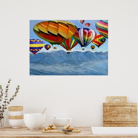 Waar rivieren samenvoegen poster (Keuken)