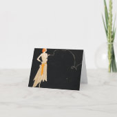 "Waar rook is, is vuur" Flapper Blank Kaart (Voorkant)