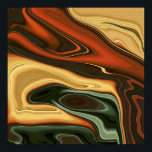 Waar rook is poster<br><div class="desc">Waar rook is: Abstract canvasprint in rood,  oranje,  grijs en zwart. Rook en vuur.</div>