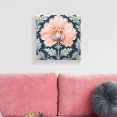 Waar Roze Blauw Ontmoet Canvas Afdruk (Insitu (Woonkamer))