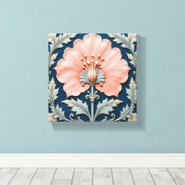 Waar Roze Blauw Ontmoet Canvas Afdruk