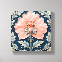 Waar Roze Blauw Ontmoet Canvas Afdruk