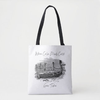 Waar rust en vangst samenkomen tote bag