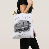 Waar rust en vangst samenkomen tote bag (Dichtbij)