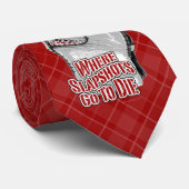 Waar Slapshots gaan sterven (Hockey) Stropdas (Opgerold)