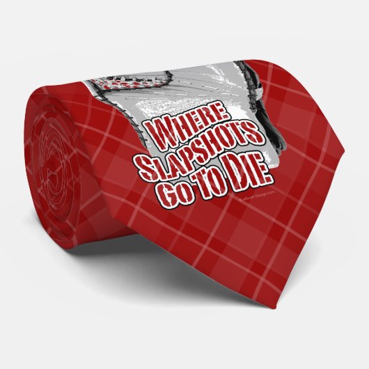 Waar Slapshots gaan sterven (Hockey) Stropdas (Opgerold)