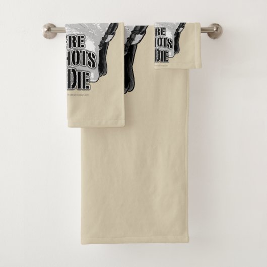 Waar Slapshots naar sterven gaan (hockey) Bad Handdoek (Insitu)