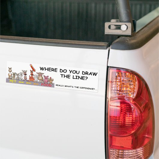 WAAR SLEEP JE DE LIJN? BUMPERSTICKER (Op Truck)