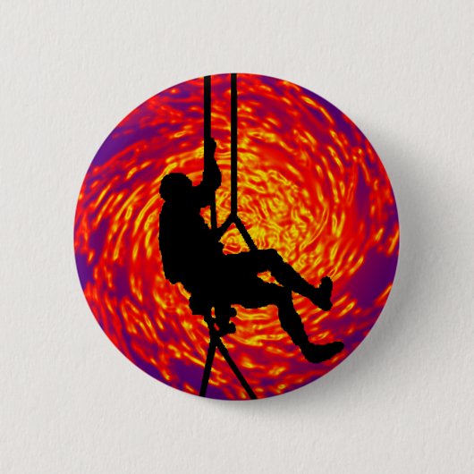 WAAR SOULS CLIMB RONDE BUTTON 5,7 CM (Voorkant)