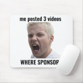 Waar Sponsors Grappige Invloed Meme Muismat (Met muis)