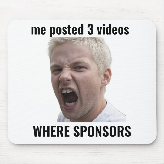 Waar Sponsors Grappige Invloed Meme Muismat (Voorkant)